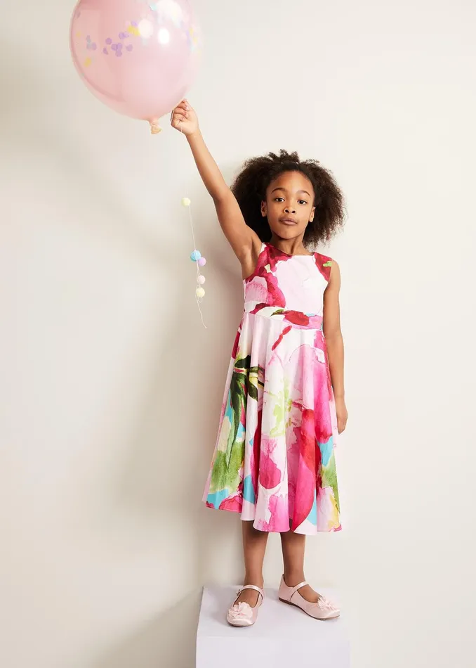 Online Girls Phase Eight Childrenswear Nala Print Dress Multicoloured