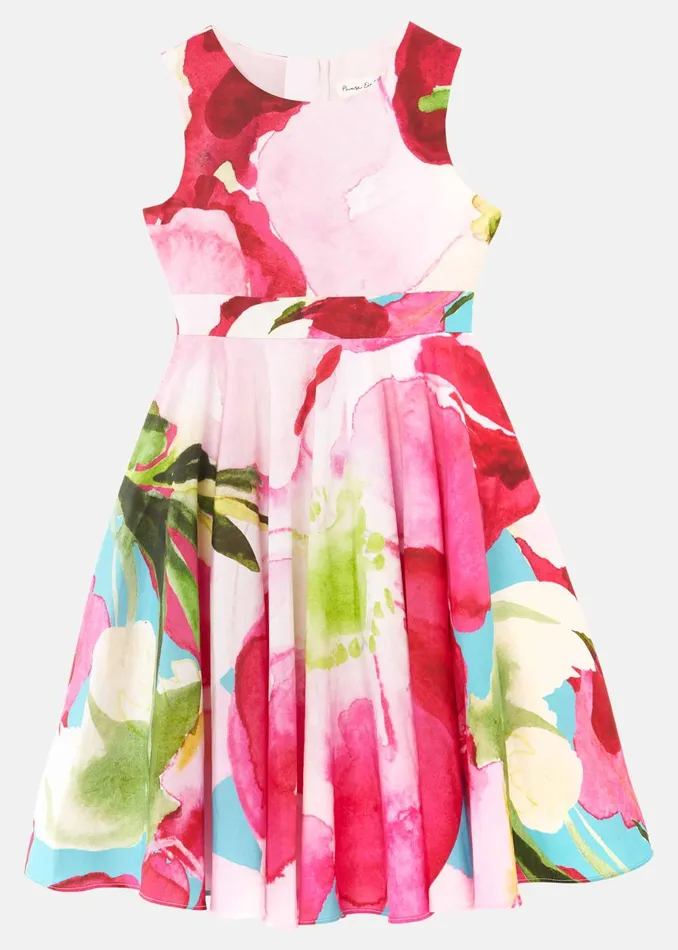 Online Girls Phase Eight Childrenswear Nala Print Dress Multicoloured