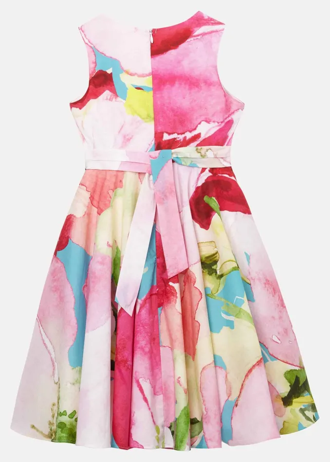 Online Girls Phase Eight Childrenswear Nala Print Dress Multicoloured