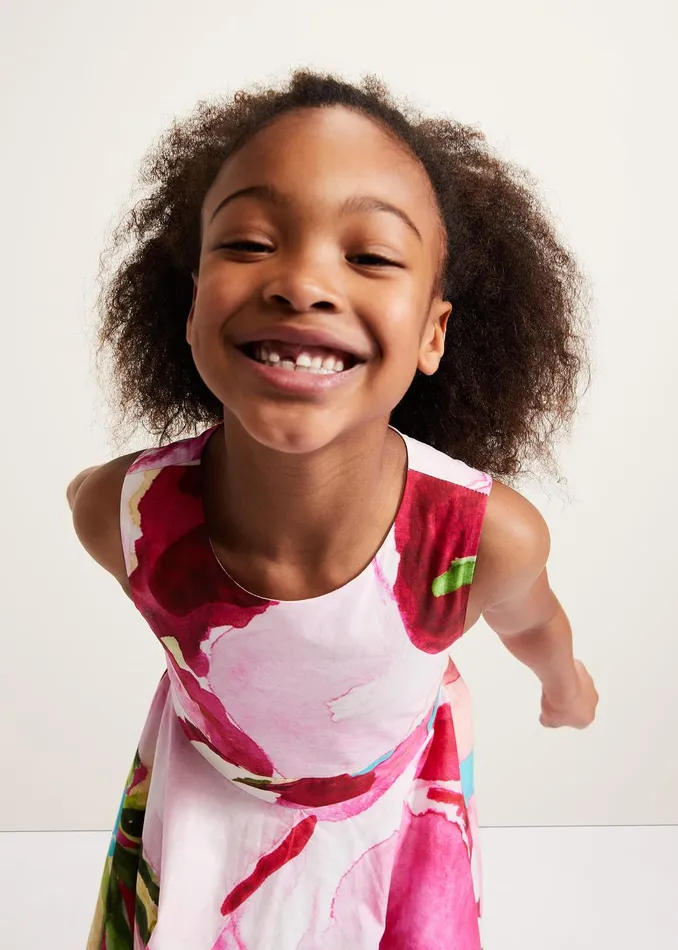 Online Girls Phase Eight Childrenswear Nala Print Dress Multicoloured