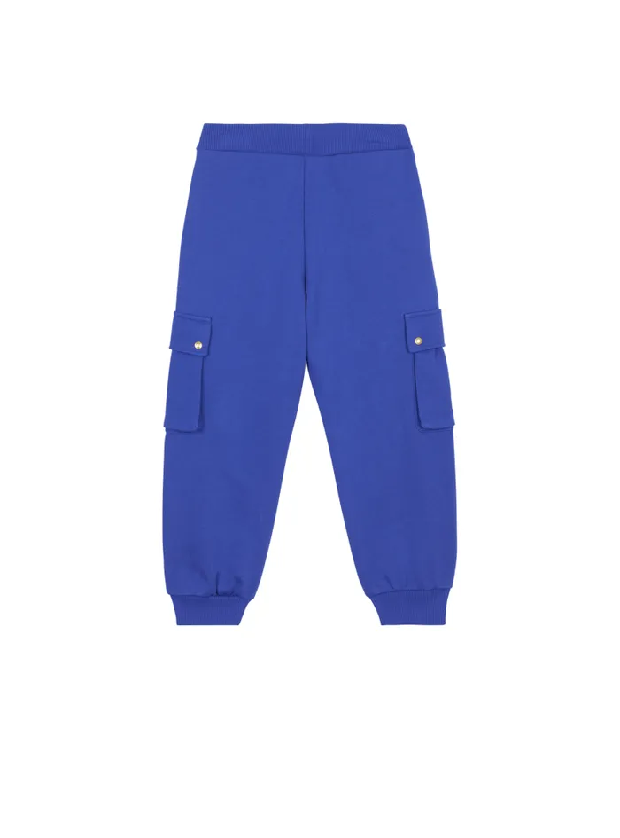 Balmain Boys 410 Years Kids Joggers With Paris Logo Blue
