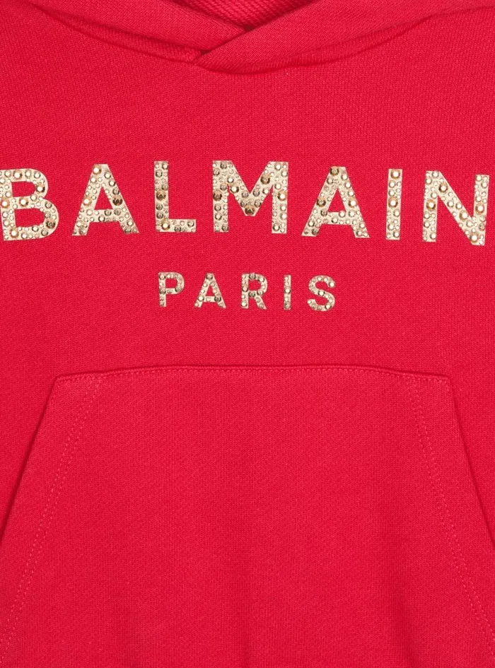 Balmain Boys 410 Years Kids Logo Sweatshirt Pink