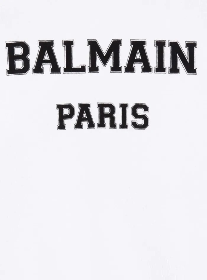 Balmain Boys 410 Years Kids Paris Sweatshirt White
