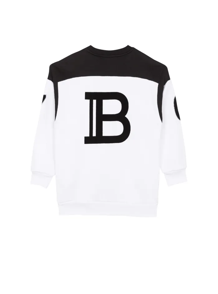 Balmain Boys 410 Years Kids Paris Sweatshirt White