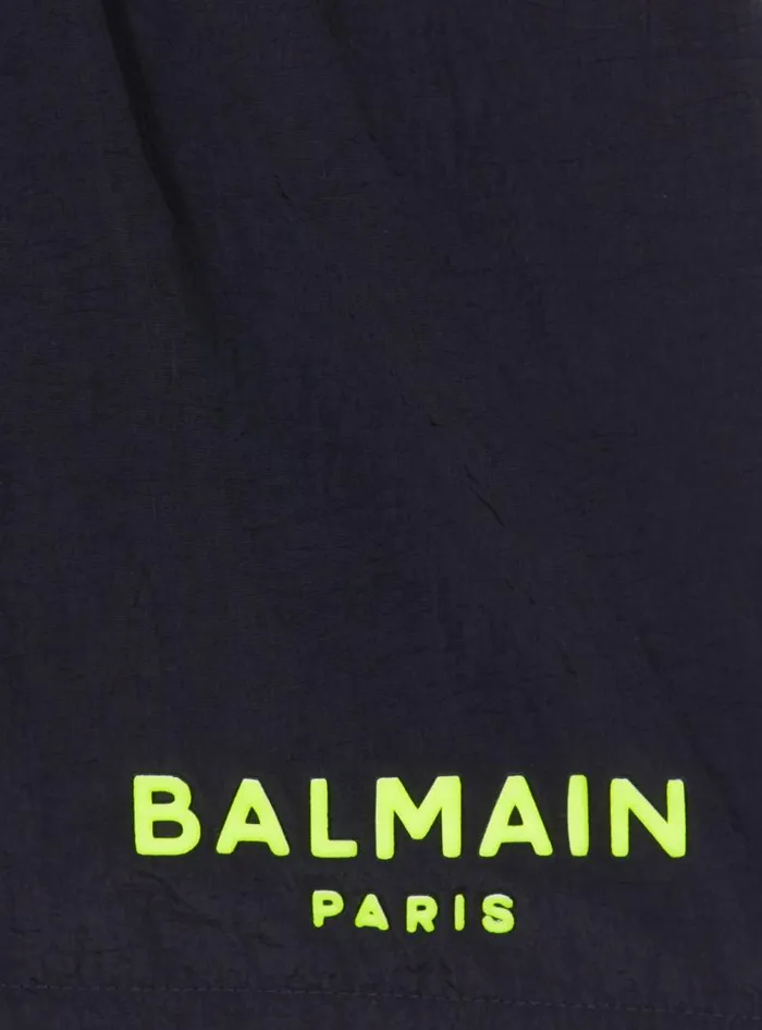 Balmain Boys 410 Years Kids Paris Swim Shorts Black