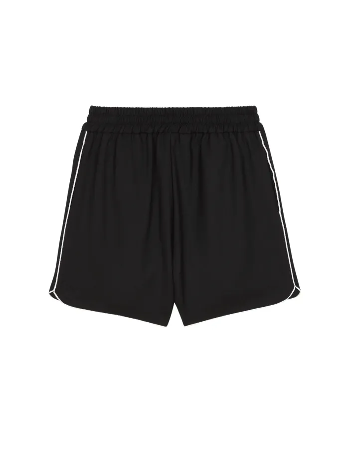 Balmain Boys 410 Years Kids Shorts With PB Signature Embroidery Black