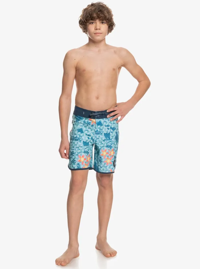 Boardshorts Boys Quiksilver Boy039s 816 Surfsilk Hawaii Scallop 16034 Boardshorts Delph Blue Boardshorts Boys Quiksilver Boy039s 816 Surfsilk Hawaii Scallop 16034 Boardshorts Delph Blue