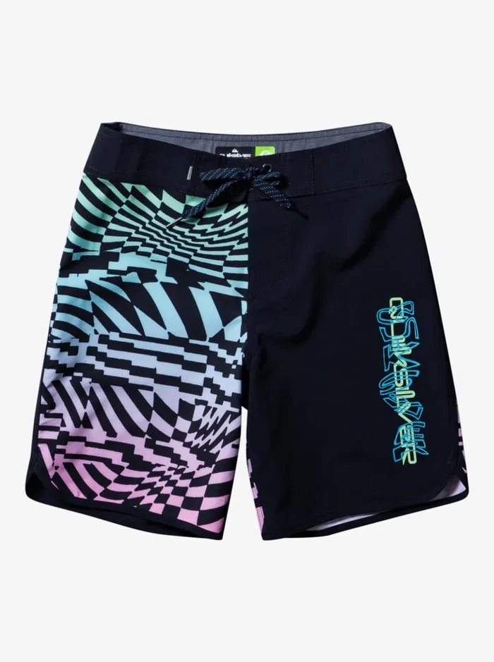 Boardshorts Boys Quiksilver Boy039s 816 Surfsilk Radical Scallop 16034 Boardshorts Black Boardshorts Boys Quiksilver Boy039s 816 Surfsilk Radical Scallop 16034 Boardshorts Black