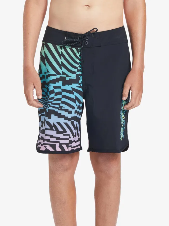 Boardshorts Boys Quiksilver Boy039s 816 Surfsilk Radical Scallop 16034 Boardshorts Black Boardshorts Boys Quiksilver Boy039s 816 Surfsilk Radical Scallop 16034 Boardshorts Black