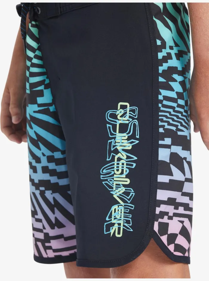 Boardshorts Boys Quiksilver Boy039s 816 Surfsilk Radical Scallop 16034 Boardshorts Black Boardshorts Boys Quiksilver Boy039s 816 Surfsilk Radical Scallop 16034 Boardshorts Black