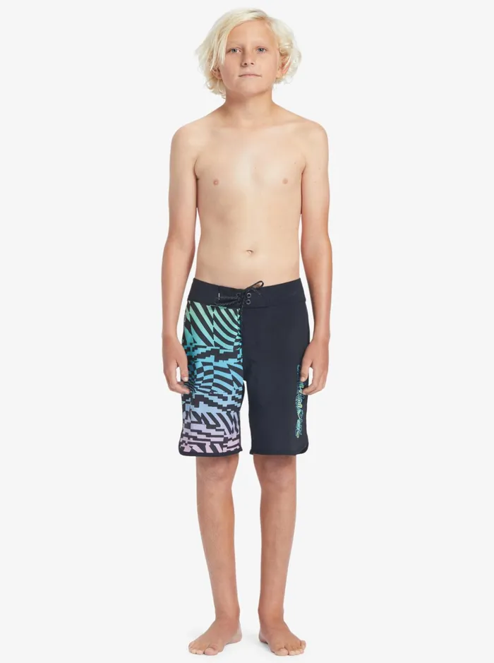 Boardshorts Boys Quiksilver Boy039s 816 Surfsilk Radical Scallop 16034 Boardshorts Black Boardshorts Boys Quiksilver Boy039s 816 Surfsilk Radical Scallop 16034 Boardshorts Black