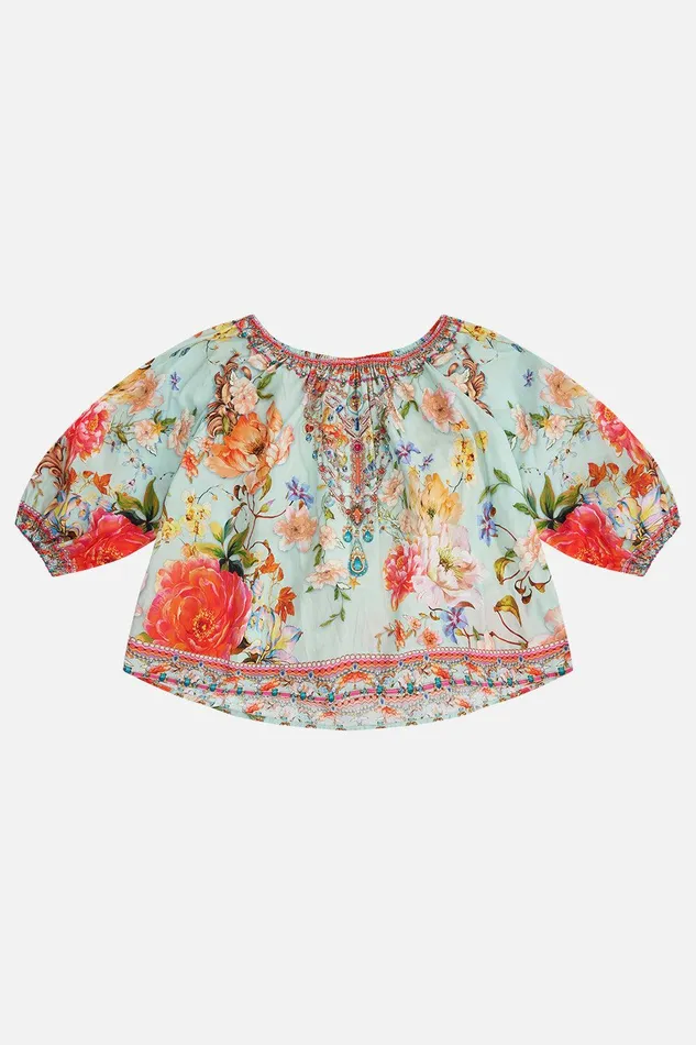 Camilla Girls Kids Elasticated Neck Blouse 1214 Talk The Walk 8211 Kids