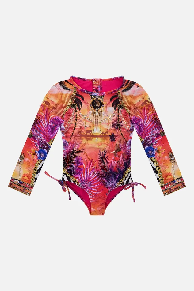 Camilla Girls Kids Ruched Side Paddlesuit 410 Wild Loving 8211 Kids