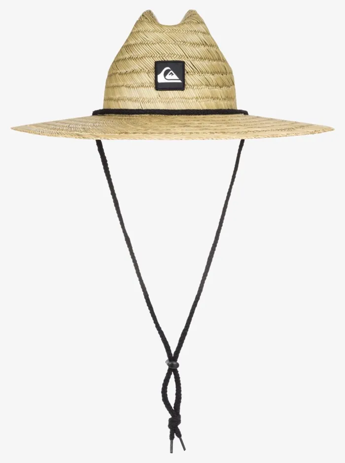 Hats Boys Quiksilver Boy039s 816 Boy039s 816 Pierside Straw Lifeguard Hat Natural