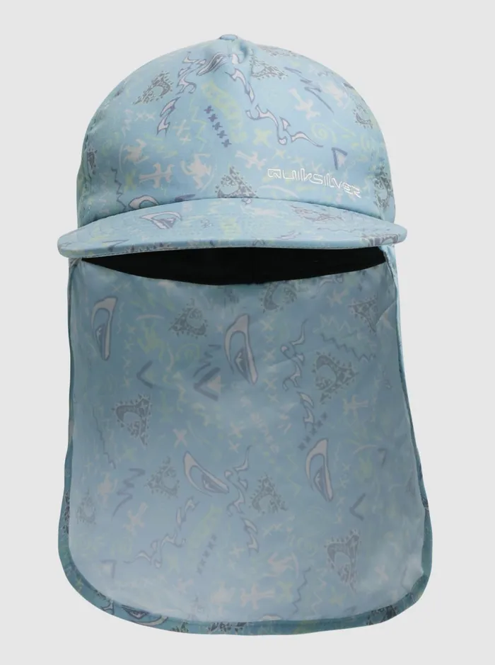 Hats Boys Quiksilver Boy039s 816 Ray Master Neck Protection Cap Pastel Turquoise Next Gen 233
