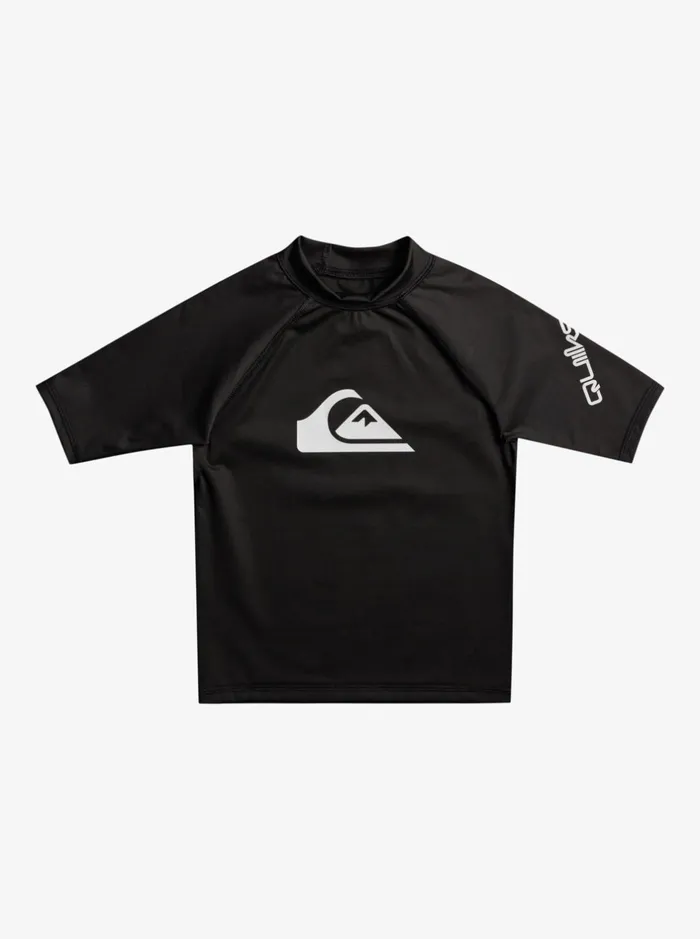 Rashguards Boys Quiksilver Boy039s 27 All Time Short Sleeve Upf 50 Rashguard Black Rashguards Boys Quiksilver Boy039s 27 All Time Short Sleeve Upf 50 Rashguard Black