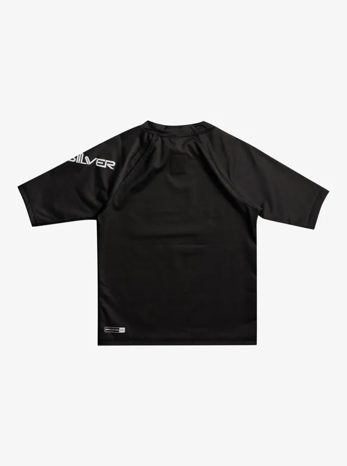 Rashguards Boys Quiksilver Boy039s 27 All Time Short Sleeve Upf 50 Rashguard Black Rashguards Boys Quiksilver Boy039s 27 All Time Short Sleeve Upf 50 Rashguard Black