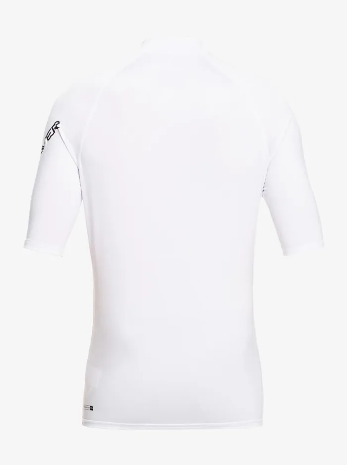 Rashguards Boys Quiksilver Boy039s 27 All Time Short Sleeve Upf 50 Rashguard White Rashguards Boys Quiksilver Boy039s 27 All Time Short Sleeve Upf 50 Rashguard White