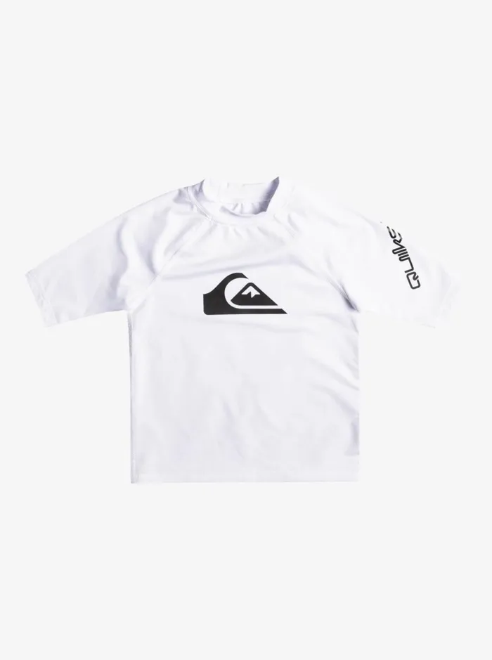 Rashguards Boys Quiksilver Boy039s 27 All Time Short Sleeve Upf 50 Rashguard White Rashguards Boys Quiksilver Boy039s 27 All Time Short Sleeve Upf 50 Rashguard White
