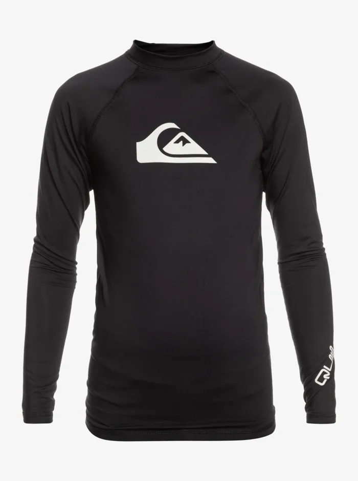 Rashguards Boys Quiksilver Boy039s 816 All Time Ls Youth LSl Surf Tee Black Rashguards Boys Quiksilver Boy039s 816 All Time Ls Youth LSl Surf Tee Black