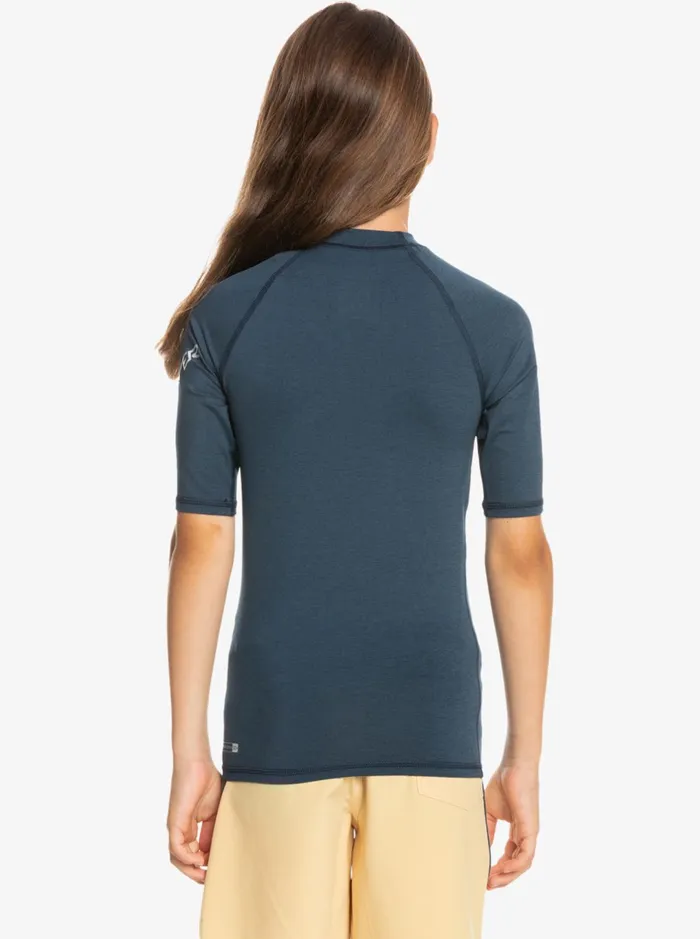 Rashguards Boys Quiksilver Boy039s 816 All Time Ss Youth SSl Surf Tee Navy Blazer Heather Rashguards Boys Quiksilver Boy039s 816 All Time Ss Youth SSl Surf Tee Navy Blazer Heather