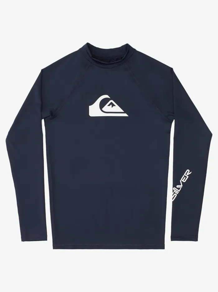 Rashguards Boys Quiksilver Boy039s 816 Boy039s 816 All Time Long Sleeve Upf 50 Rashguard Navy Blazer Rashguards Boys Quiksilver Boy039s 816 Boy039s 816 All Time Long Sleeve Upf 50 Rashguard Navy Blazer