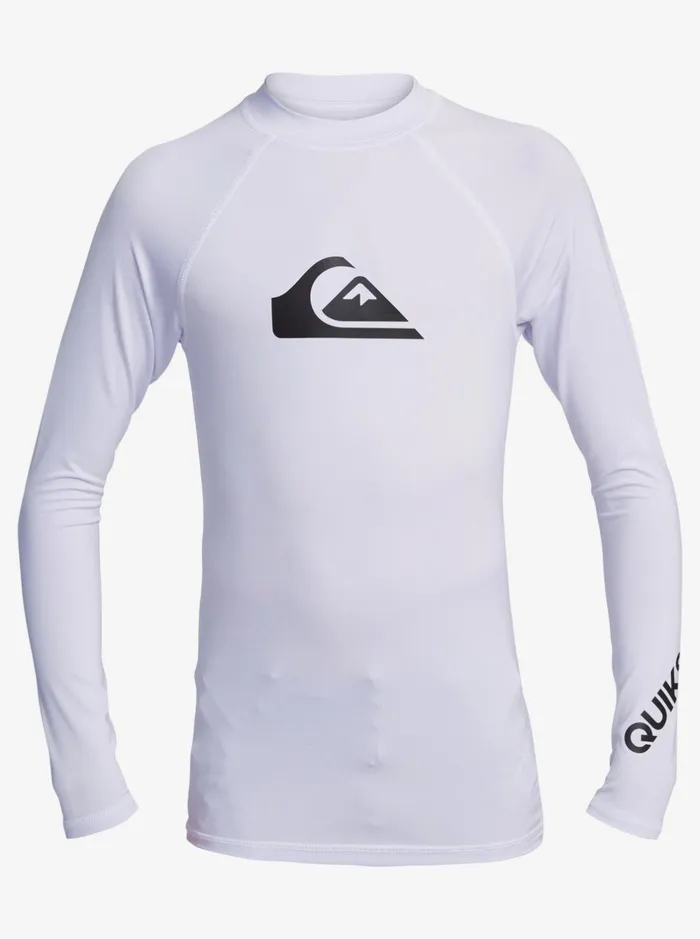 Rashguards Boys Quiksilver Boy039s 816 Boy039s 816 All Time Long Sleeve Upf 50 Rashguard White Rashguards Boys Quiksilver Boy039s 816 Boy039s 816 All Time Long Sleeve Upf 50 Rashguard White