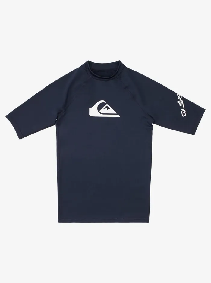 Rashguards Boys Quiksilver Boy039s 816 Boy039s 816 All Time Short Sleeve Upf 50 Rashguard Navy Blazer Rashguards Boys Quiksilver Boy039s 816 Boy039s 816 All Time Short Sleeve Upf 50 Rashguard Navy Blazer