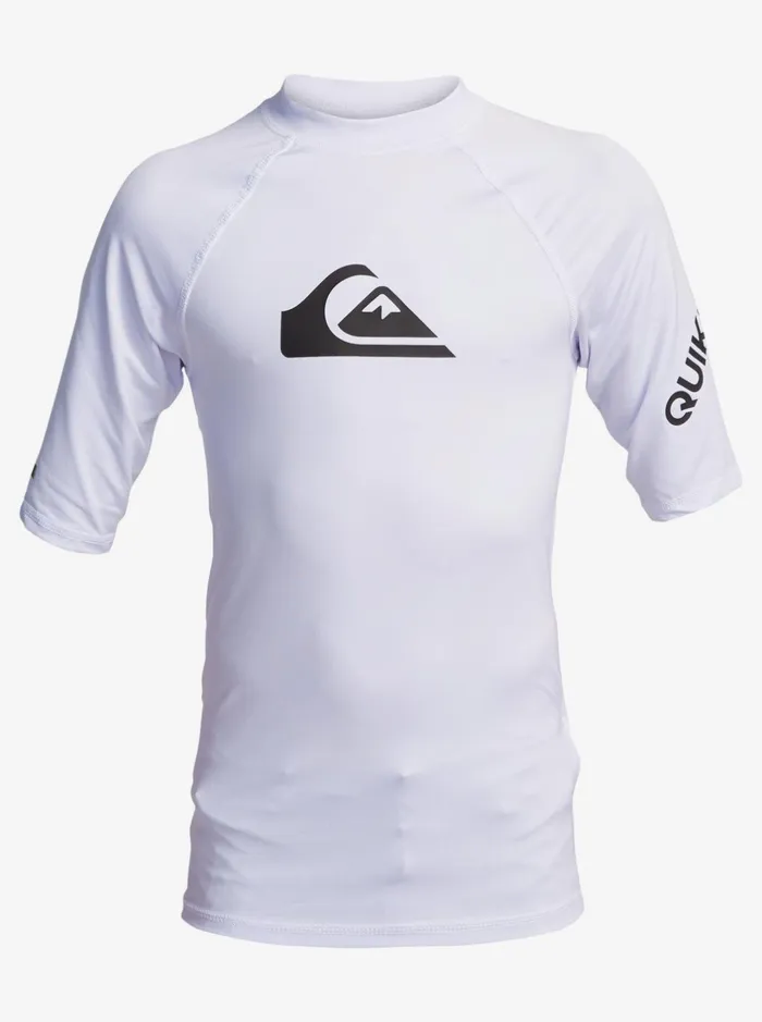 Rashguards Boys Quiksilver Boy039s 816 Boy039s 816 All Time Short Sleeve Upf 50 Rashguard White Rashguards Boys Quiksilver Boy039s 816 Boy039s 816 All Time Short Sleeve Upf 50 Rashguard White