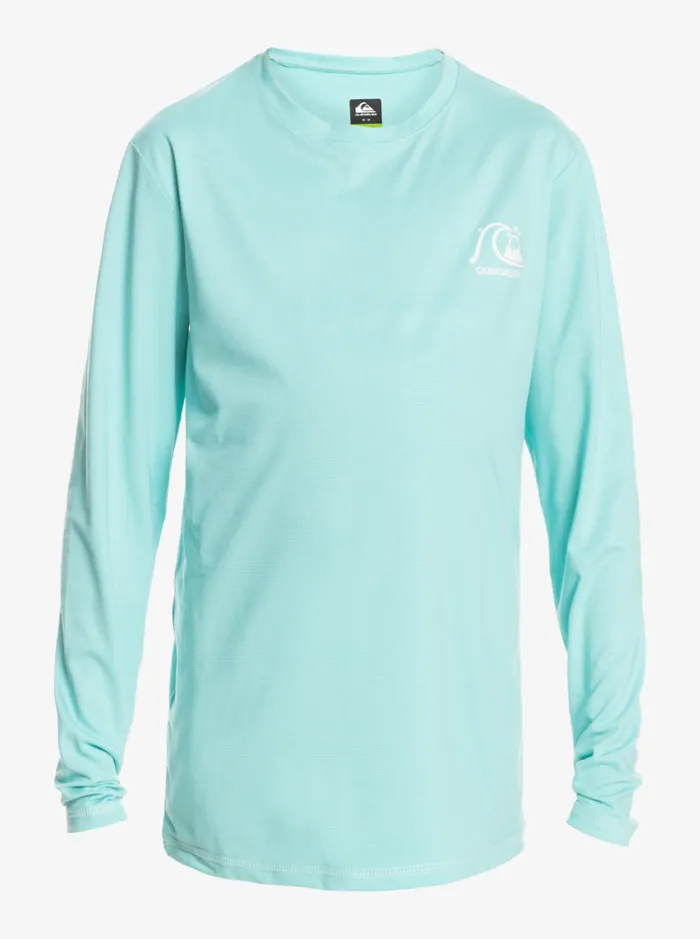 Rashguards Boys Quiksilver Boy039s 816 Heritage Heather Long Sleeve Upf 50 Surf TShirt Angel Blue Heather Rashguards Boys Quiksilver Boy039s 816 Heritage Heather Long Sleeve Upf 50 Surf TShirt Angel Blue Heather