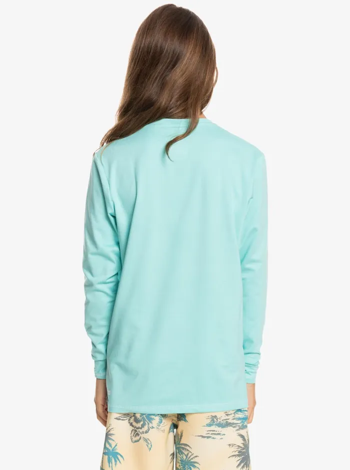 Rashguards Boys Quiksilver Boy039s 816 Heritage Heather Long Sleeve Upf 50 Surf TShirt Angel Blue Heather Rashguards Boys Quiksilver Boy039s 816 Heritage Heather Long Sleeve Upf 50 Surf TShirt Angel Blue Heather
