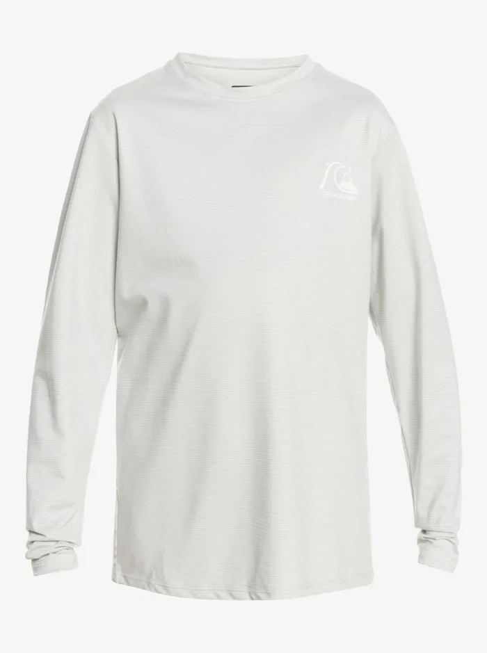 Rashguards Boys Quiksilver Boy039s 816 Heritage Heather Long Sleeve Upf 50 Surf TShirt Gray Violet Heather