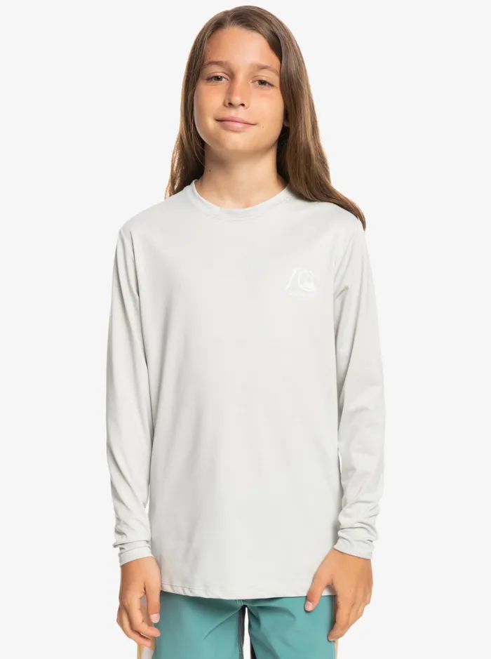 Rashguards Boys Quiksilver Boy039s 816 Heritage Heather Long Sleeve Upf 50 Surf TShirt Gray Violet Heather Rashguards Boys Quiksilver Boy039s 816 Heritage Heather Long Sleeve Upf 50 Surf TShirt Gray Violet Heather
