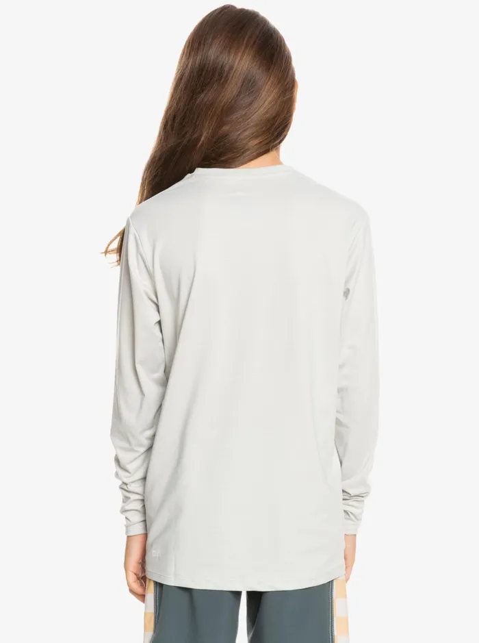 Rashguards Boys Quiksilver Boy039s 816 Heritage Heather Long Sleeve Upf 50 Surf TShirt Gray Violet Heather Rashguards Boys Quiksilver Boy039s 816 Heritage Heather Long Sleeve Upf 50 Surf TShirt Gray Violet Heather