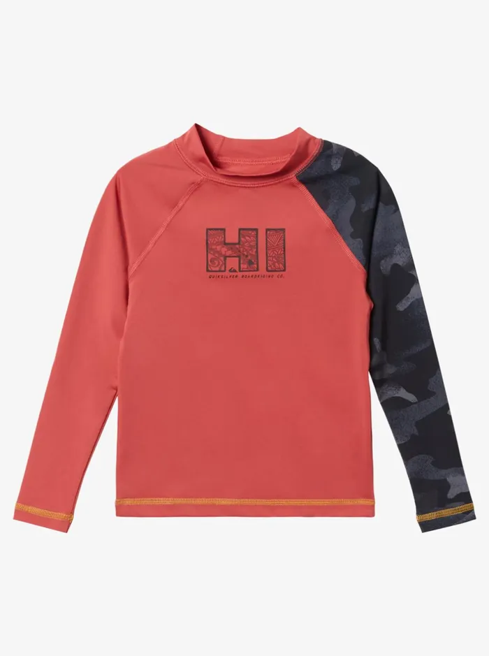 Rashguards Boys Quiksilver Boy039s 816 Hi Island Rush Long Sleeve Upf 50 Rashguard Mineral Red Rashguards Boys Quiksilver Boy039s 816 Hi Island Rush Long Sleeve Upf 50 Rashguard Mineral Red