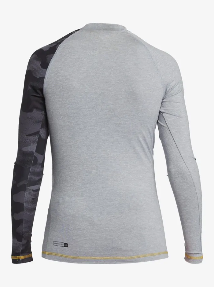 Rashguards Boys Quiksilver Boy039s 816 Hi Island Rush Long Sleeve Upf 50 Rashguard Sleet Heather Rashguards Boys Quiksilver Boy039s 816 Hi Island Rush Long Sleeve Upf 50 Rashguard Sleet Heather