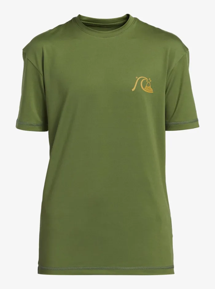 Rashguards Boys Quiksilver Boy039s 816 Mix Session Upf 50 Short Sleeve Surf Tee Dill Rashguards Boys Quiksilver Boy039s 816 Mix Session Upf 50 Short Sleeve Surf Tee Dill