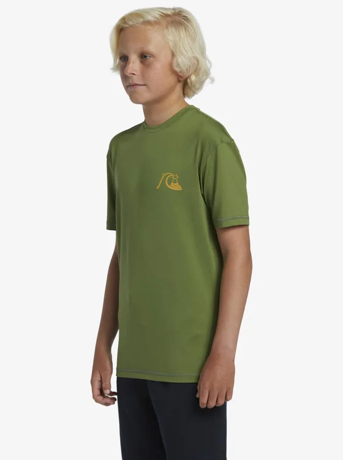 Rashguards Boys Quiksilver Boy039s 816 Mix Session Upf 50 Short Sleeve Surf Tee Dill Rashguards Boys Quiksilver Boy039s 816 Mix Session Upf 50 Short Sleeve Surf Tee Dill