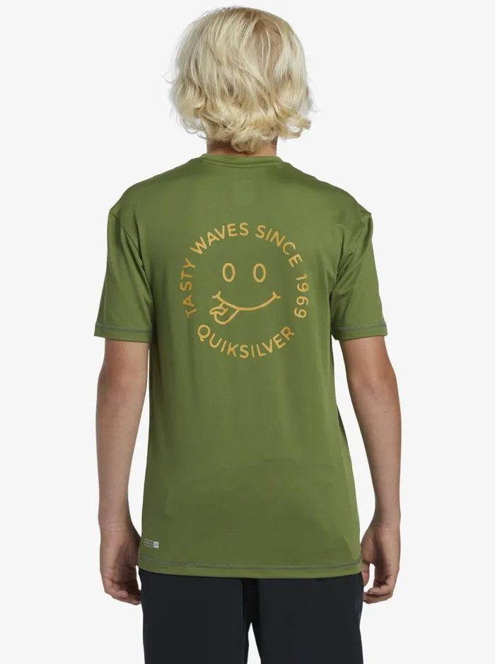 Rashguards Boys Quiksilver Boy039s 816 Mix Session Upf 50 Short Sleeve Surf Tee Dill Rashguards Boys Quiksilver Boy039s 816 Mix Session Upf 50 Short Sleeve Surf Tee Dill