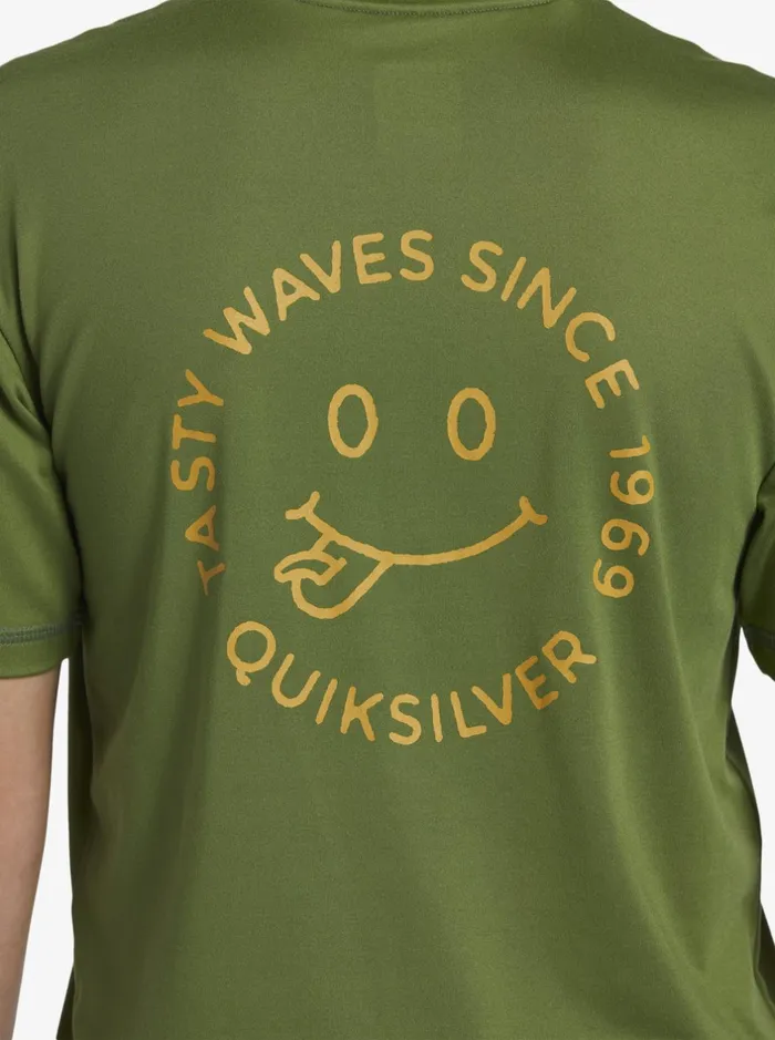 Rashguards Boys Quiksilver Boy039s 816 Mix Session Upf 50 Short Sleeve Surf Tee Dill Rashguards Boys Quiksilver Boy039s 816 Mix Session Upf 50 Short Sleeve Surf Tee Dill