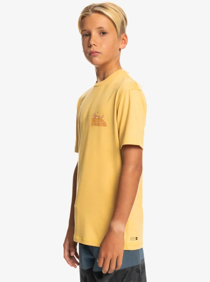 Rashguards Boys Quiksilver Boy039s 816 Mix Session Upf 50 Short Sleeve Surf Tee Wheat Rashguards Boys Quiksilver Boy039s 816 Mix Session Upf 50 Short Sleeve Surf Tee Wheat
