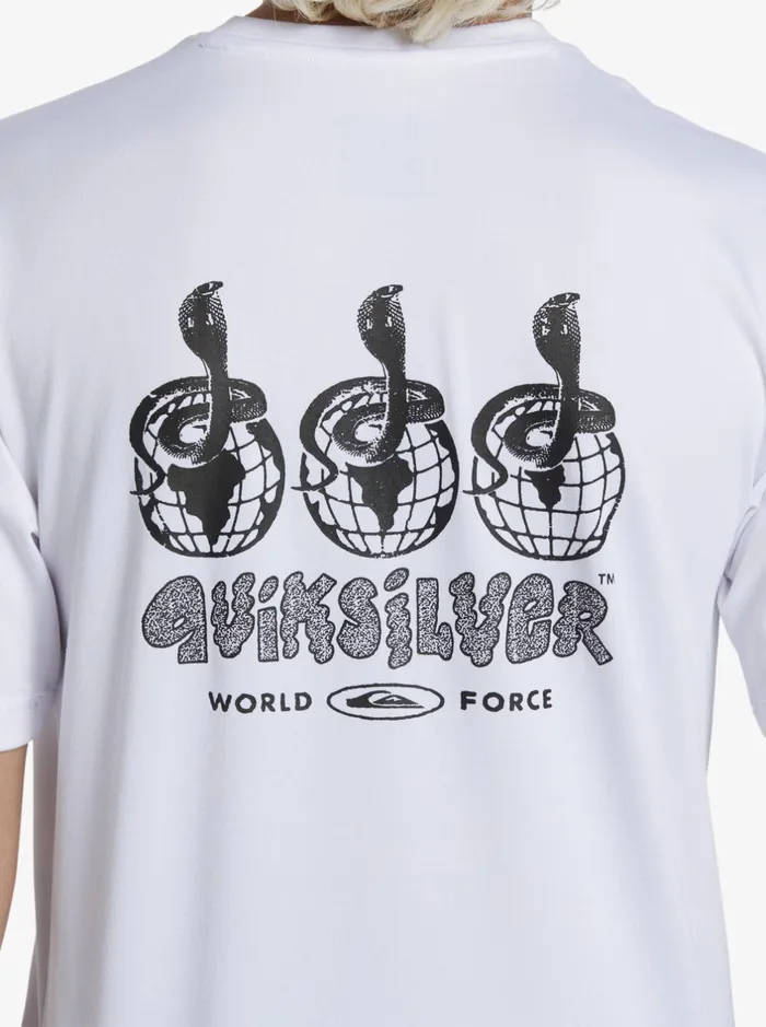 Rashguards Boys Quiksilver Boy039s 816 Mix Session Upf 50 Short Sleeve Surf Tee White Rashguards Boys Quiksilver Boy039s 816 Mix Session Upf 50 Short Sleeve Surf Tee White