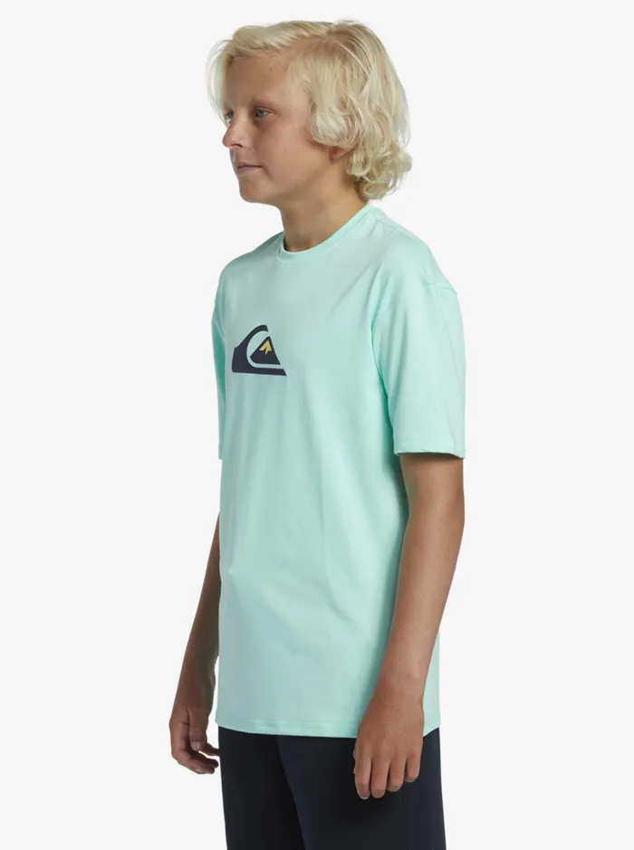 Rashguards Boys Quiksilver Boy039s 816 Solid Streak Ls Youth LSl Surf Tee Beach Glass Rashguards Boys Quiksilver Boy039s 816 Solid Streak Ls Youth LSl Surf Tee Beach Glass