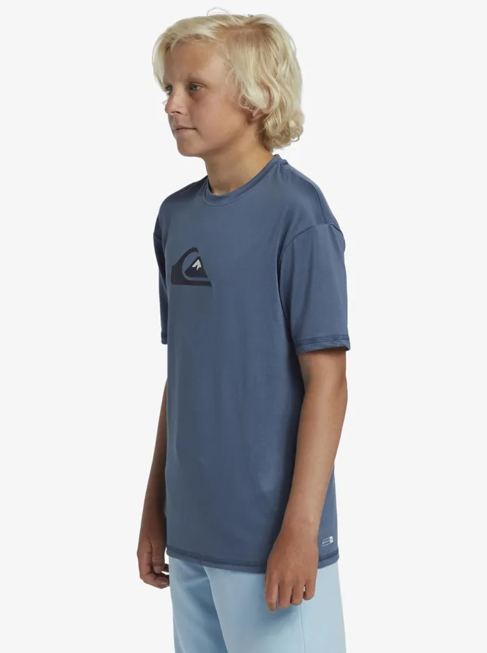 Rashguards Boys Quiksilver Boy039s 816 Solid Streak Ls Youth LSl Surf Tee Bering Sea Rashguards Boys Quiksilver Boy039s 816 Solid Streak Ls Youth LSl Surf Tee Bering Sea