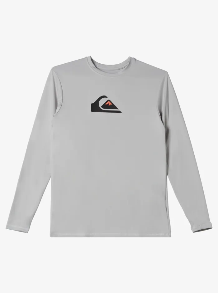 Rashguards Boys Quiksilver Boy039s 816 Solid Streak Ls Youth LSl Surf Tee Gray Violet Rashguards Boys Quiksilver Boy039s 816 Solid Streak Ls Youth LSl Surf Tee Gray Violet