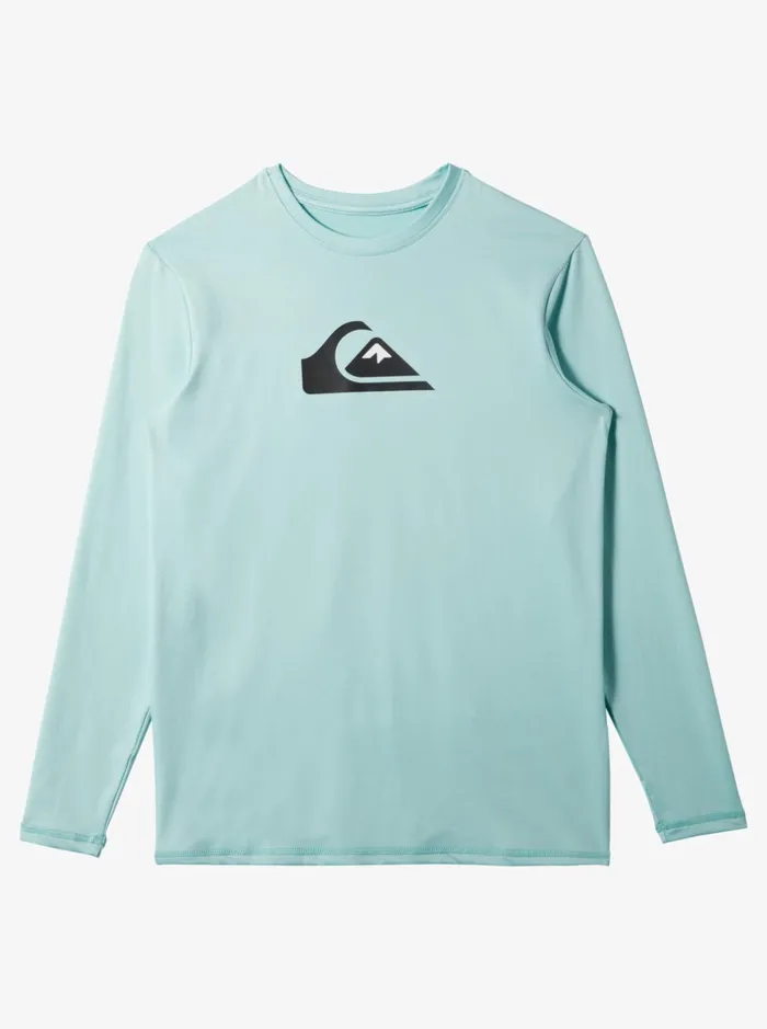 Rashguards Boys Quiksilver Boy039s 816 Solid Streak Ls Youth LSl Surf Tee Pastel Turquoise Rashguards Boys Quiksilver Boy039s 816 Solid Streak Ls Youth LSl Surf Tee Pastel Turquoise