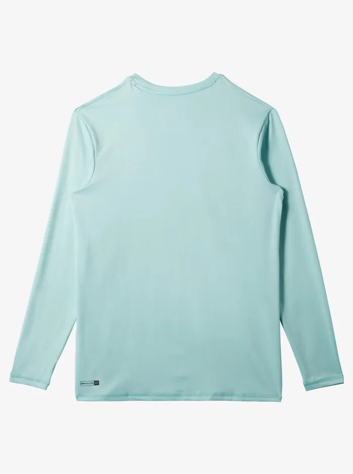 Rashguards Boys Quiksilver Boy039s 816 Solid Streak Ls Youth LSl Surf Tee Pastel Turquoise Rashguards Boys Quiksilver Boy039s 816 Solid Streak Ls Youth LSl Surf Tee Pastel Turquoise