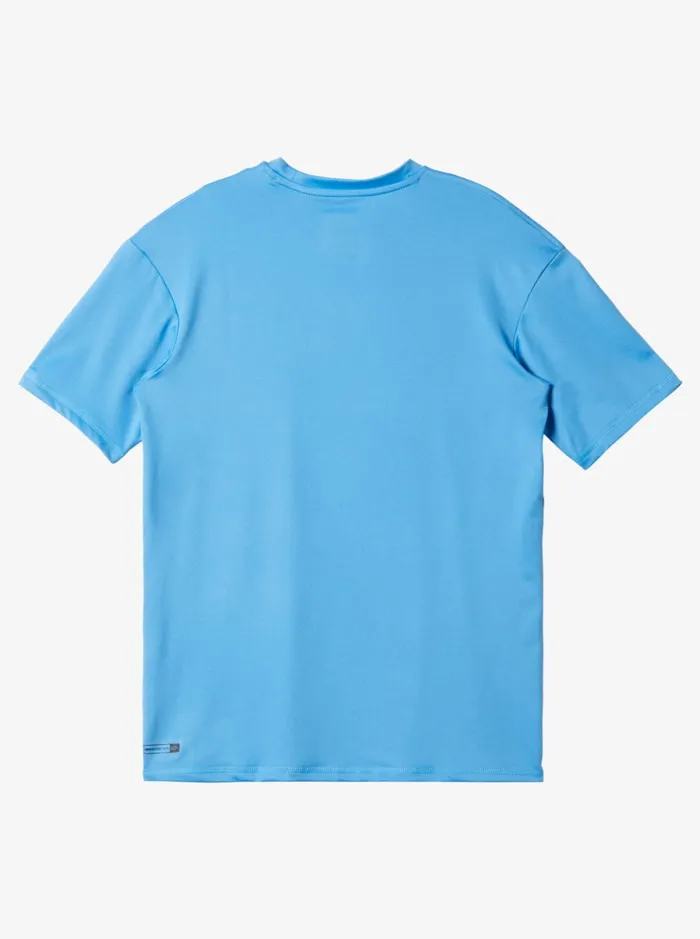 Rashguards Boys Quiksilver Boy039s 816 Solid Streak Short Sleeve Upf 50 Surf TShirt Azure Blue Rashguards Boys Quiksilver Boy039s 816 Solid Streak Short Sleeve Upf 50 Surf TShirt Azure Blue