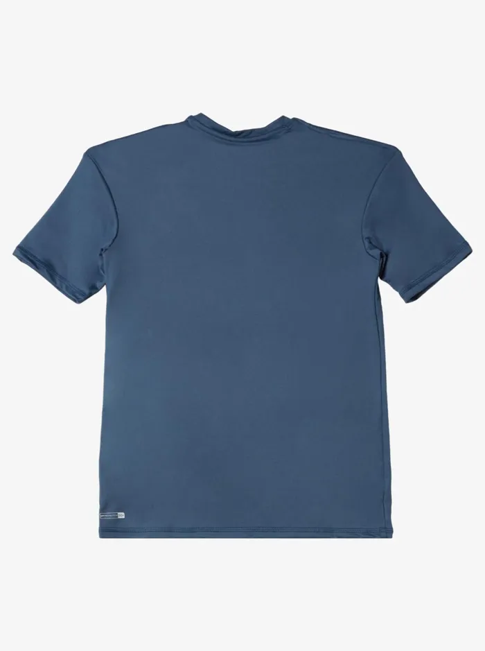 Rashguards Boys Quiksilver Boy039s 816 Solid Streak Short Sleeve Upf 50 Surf TShirt Bering Sea Rashguards Boys Quiksilver Boy039s 816 Solid Streak Short Sleeve Upf 50 Surf TShirt Bering Sea
