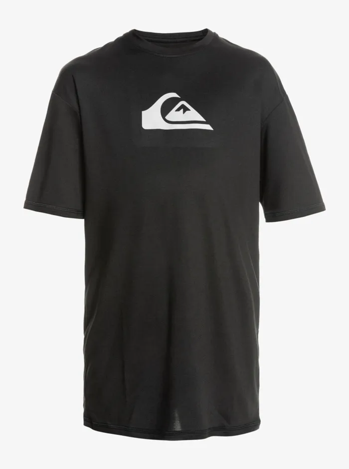 Rashguards Boys Quiksilver Boy039s 816 Solid Streak Short Sleeve Upf 50 Surf TShirt Black Rashguards Boys Quiksilver Boy039s 816 Solid Streak Short Sleeve Upf 50 Surf TShirt Black